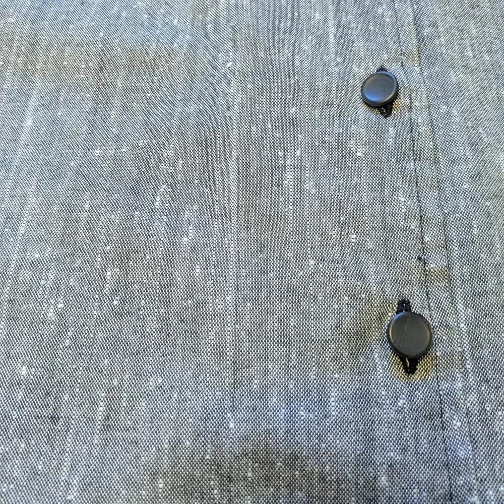 Hand Made Button Front Dolman Sleeve Curved Hem Top - Picture 5 of 12